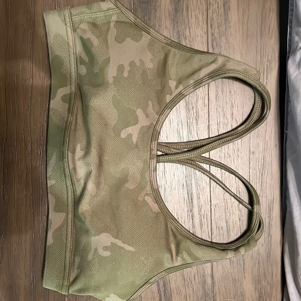 Camo sports bra